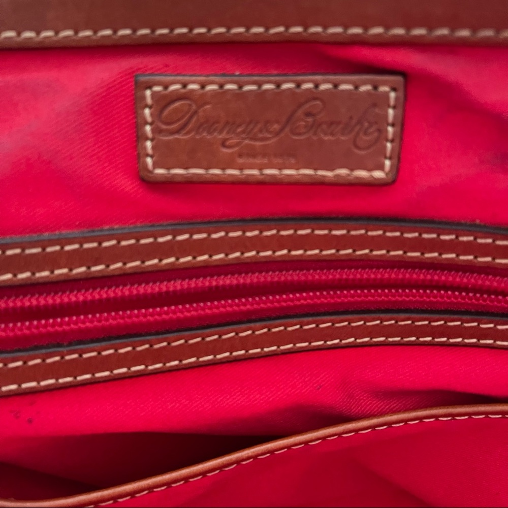 Vintage Dooney & Bourke Leather Pebble Grain Zip Structured Top Handle Bag - Picture 15 of 16